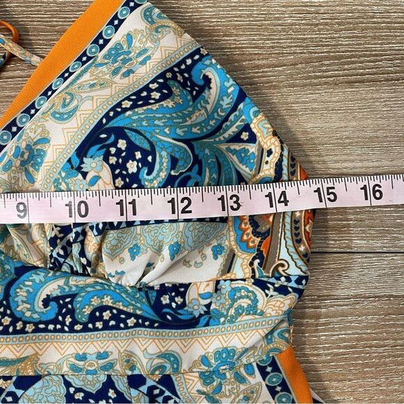 Rubber Ducky Bohemian Print Spaghetti Strap Dress Size Small - Picture 6 of 8